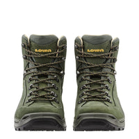 Men's LOWA RENEGADE EVO LL MID hiking boot in OLIVE/MUSTARD for hiking. SKU 3119707898