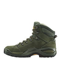 Men's LOWA RENEGADE EVO LL MID hiking boot in OLIVE/MUSTARD for hiking. SKU 3119707898