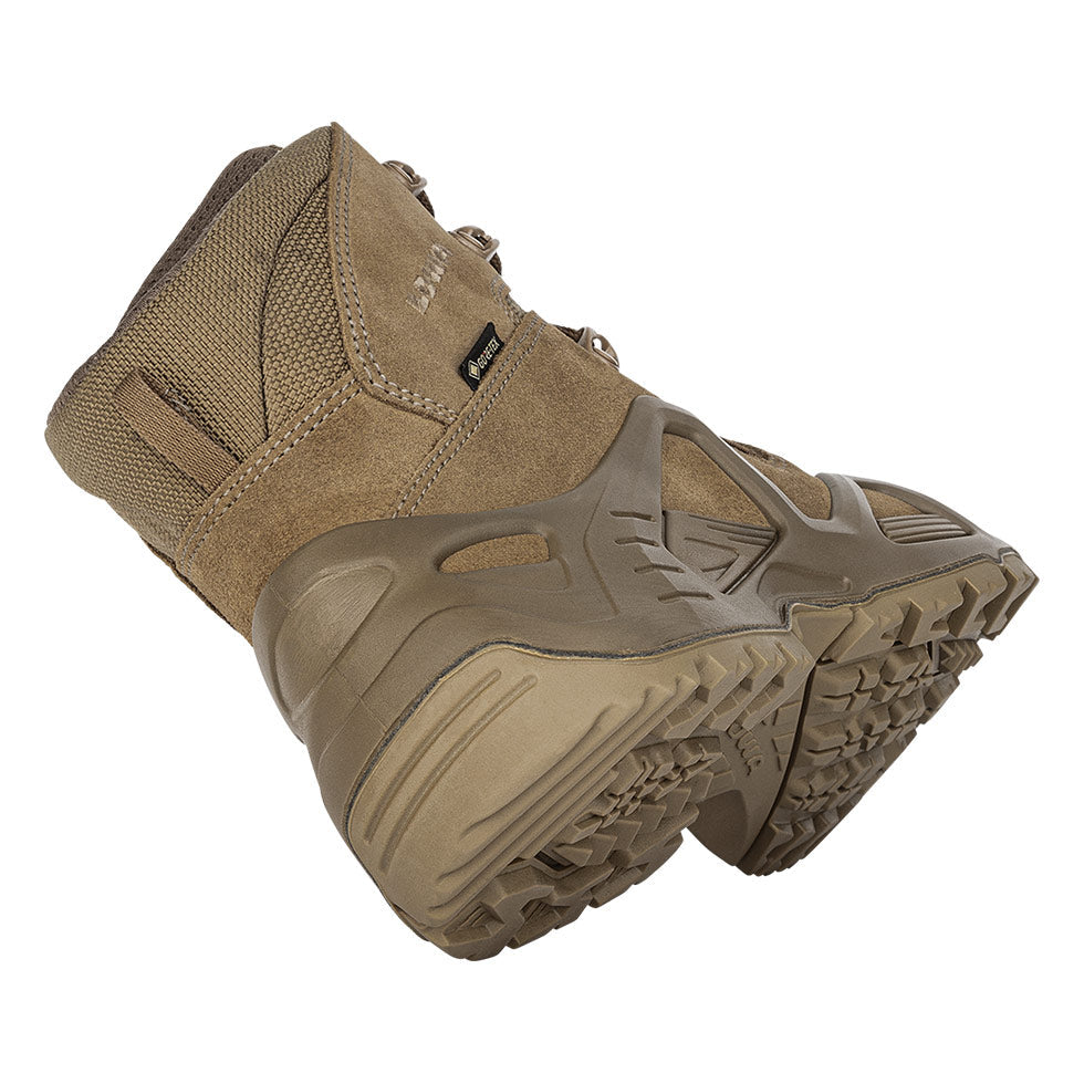 Women's LOWA ZEPHYR GTX MID TF WS tactical boot in COYOTE OP (NEW GTX) with GORE-TEX waterproof protection for tactical and duty use and mountain use. SKU 3215370731