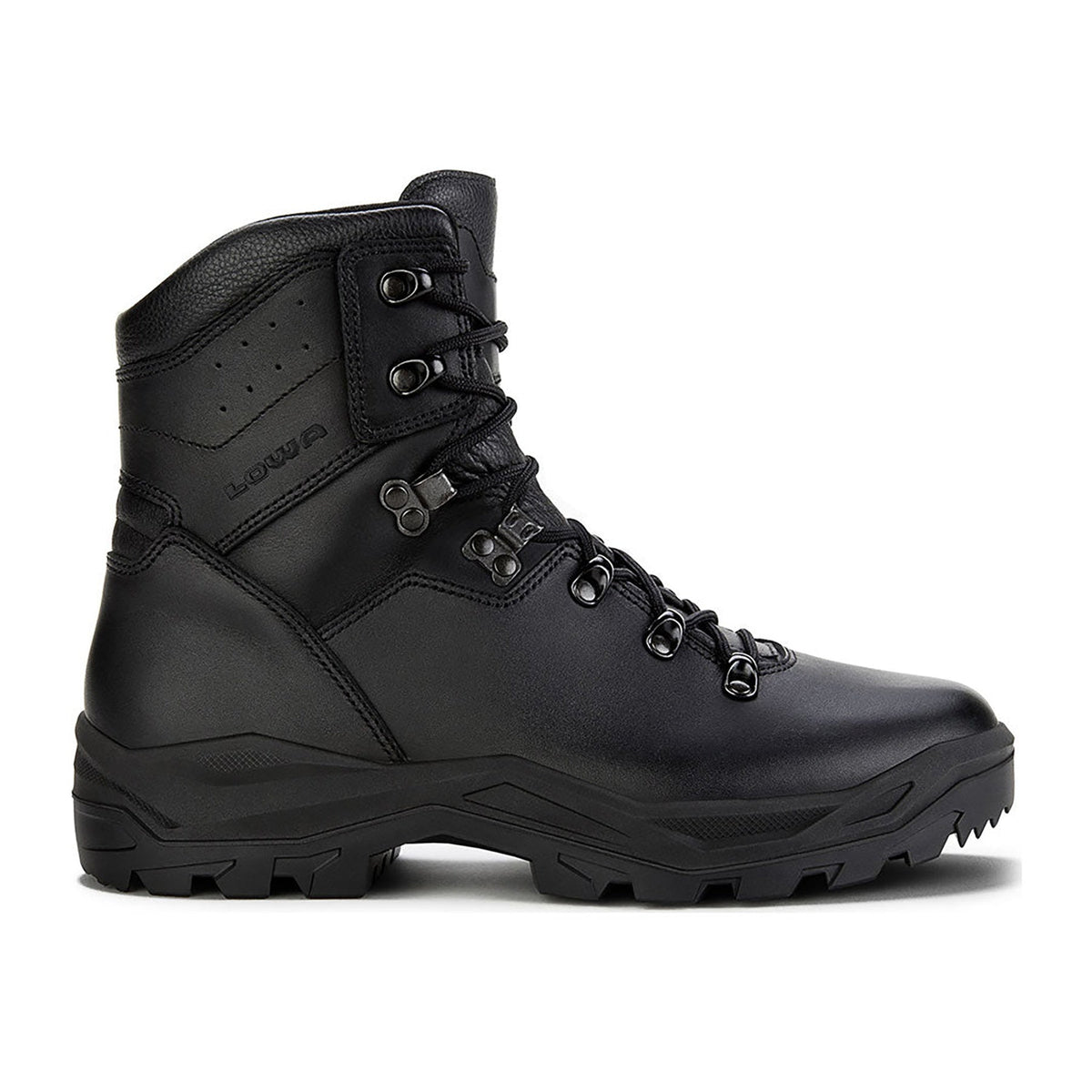 Women's LOWA R-6 GTX WS tactical boot in BLACK with GORE-TEX waterproof protection for tactical and duty use. SKU 3206720999