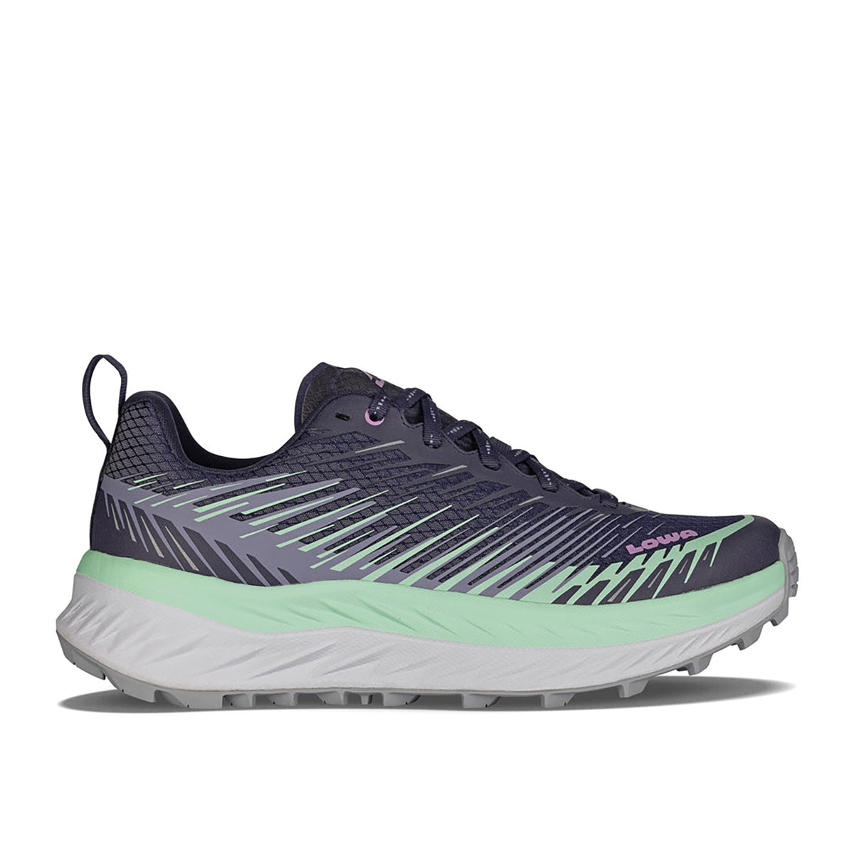 Women's LOWA FORTUX WS trail running shoe in PLUM/LILAC for trail running and tactical and duty use. SKU 3206935503