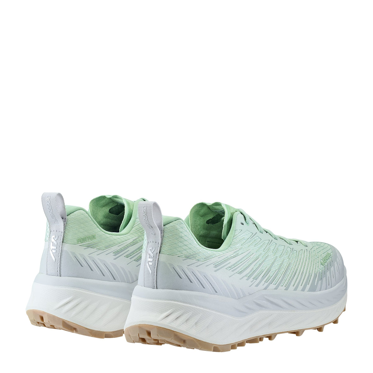 Women's LOWA FORTUX WS trail running shoe in MILKY GREEN/WHITE for trail running and tactical and duty use. SKU 3206937201