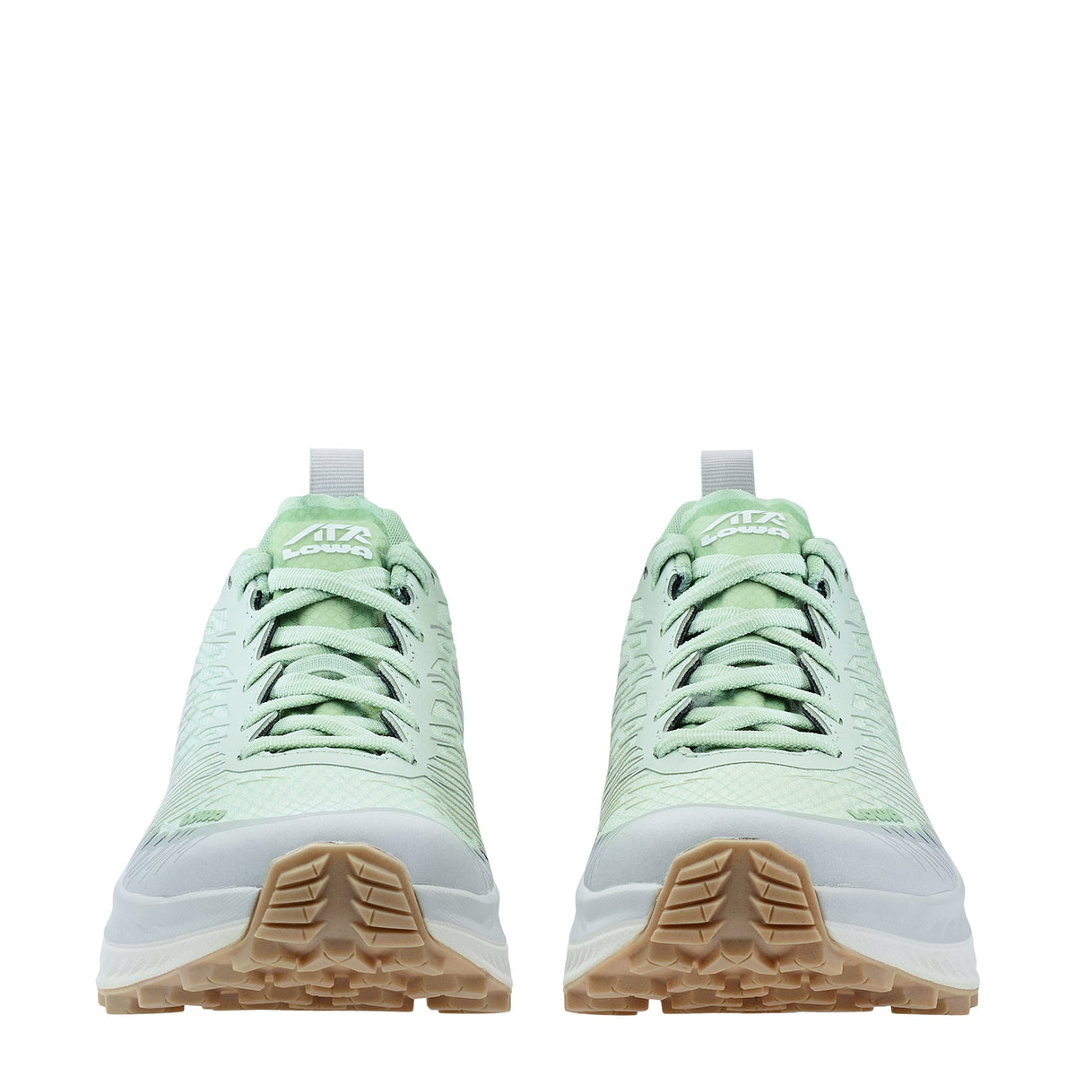 Women's LOWA FORTUX WS trail running shoe in MILKY GREEN/WHITE for trail running and tactical and duty use. SKU 3206937201