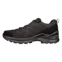 Women's LOWA INNOX PRO GTX LO TF WS hiking shoe in BLACK (NEW GTX) and BLACK with GORE-TEX waterproof protection for hiking and tactical and duty use. SKU 3208320999, 3218320999
