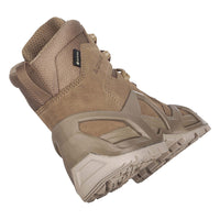 Women's LOWA ZEPHYR MK2 GTX MID WS tactical boot in COYOTE OP (NEW GTX) with GORE-TEX waterproof protection for tactical and duty use. SKU 3218540731