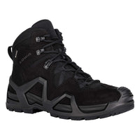 Women's LOWA ZEPHYR MK2 GTX MID WS tactical boot in BLACK (NEW GTX) with GORE-TEX waterproof protection for tactical and duty use. SKU 3218540999
