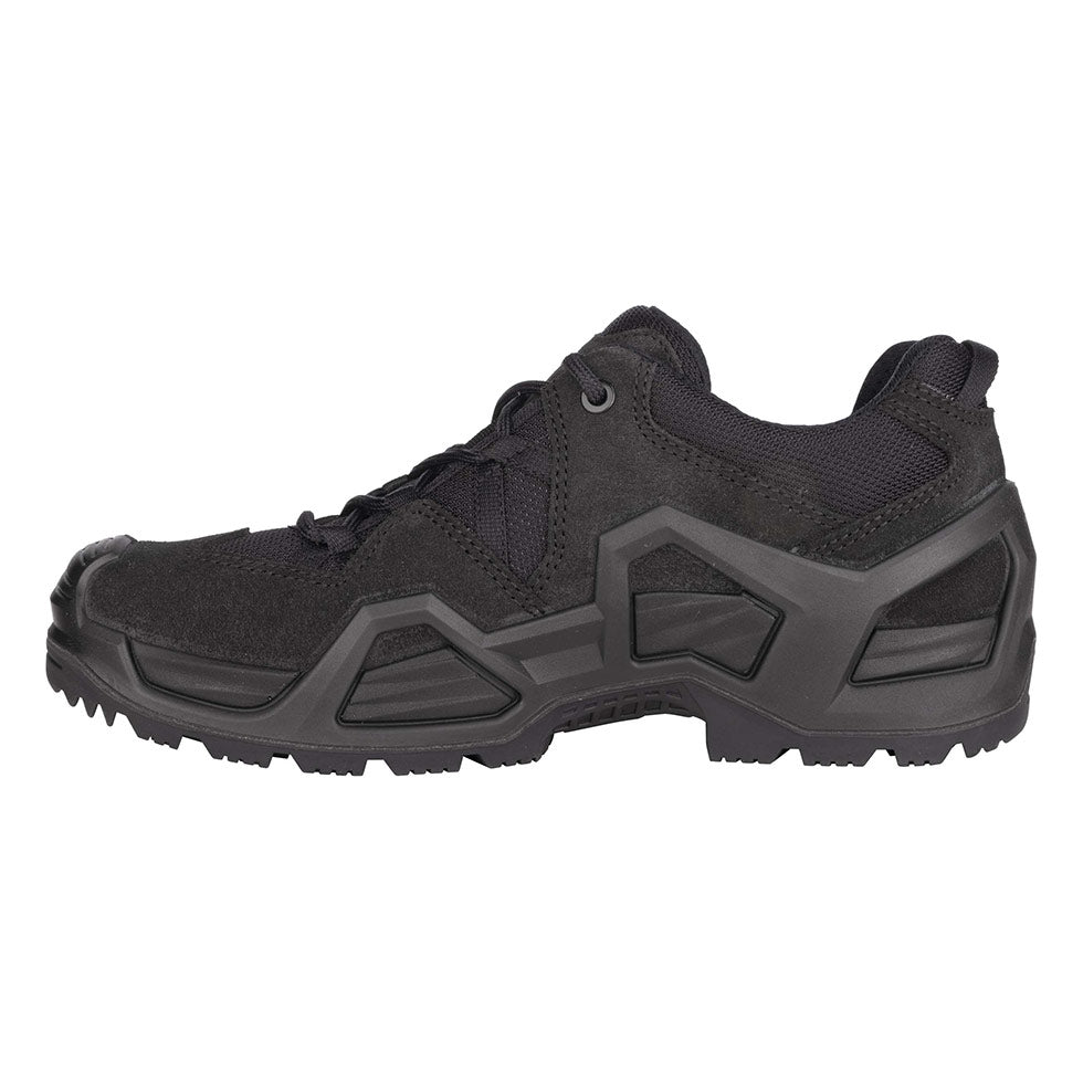 Women's LOWA ZEPHYR MK2 GTX LO WS tactical shoe in BLACK with GORE-TEX waterproof protection for tactical and duty use. SKU 3208900999