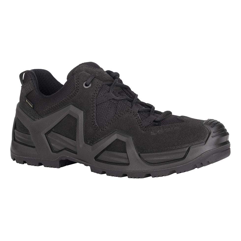 Women's LOWA ZEPHYR MK2 GTX LO WS tactical shoe in BLACK with GORE-TEX waterproof protection for tactical and duty use. SKU 3208900999