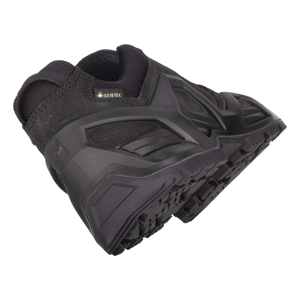 Women's LOWA ZEPHYR MK2 GTX LO WS tactical shoe in BLACK with GORE-TEX waterproof protection for tactical and duty use. SKU 3208900999