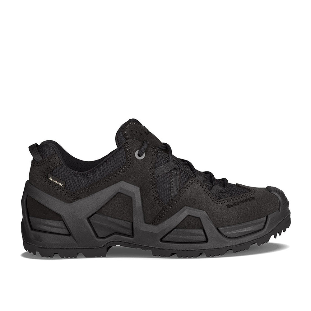 Women's LOWA ZEPHYR MK2 GTX LO WS tactical shoe in BLACK with GORE-TEX waterproof protection for tactical and duty use. SKU 3208900999