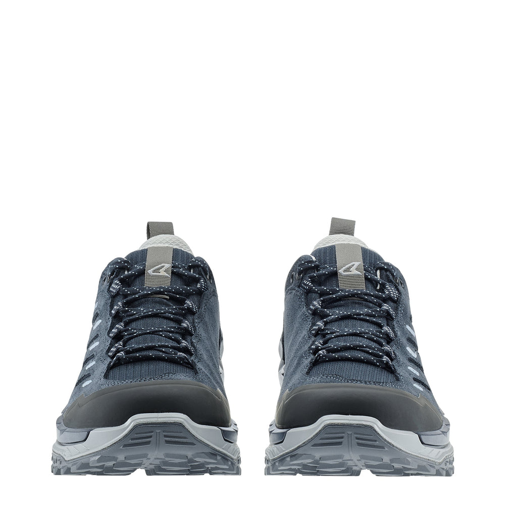 Women's LOWA INNOVO GTX LO WS hiking shoe in NAVY/ARCTIC with GORE-TEX waterproof protection for hiking. SKU 3215506967