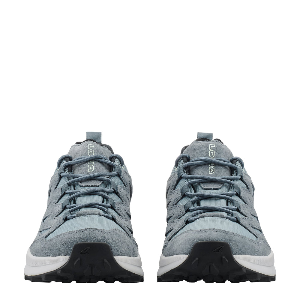 Women's LOWA TETONIX GTX LO WS hiking shoe in SMOKE BLUE/SLATE BLUE with GORE-TEX waterproof protection for hiking. SKU 3215906663
