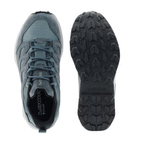 LOWA TETONIX GTX LO WS women's hiking shoe in smoke blue/slate blue, top-outsole profile