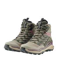 Women's LOWA MADDOX PRO GTX MID WS hiking boot in DESERT/OLD ROSE with GORE-TEX waterproof protection for hiking. SKU 3216204940