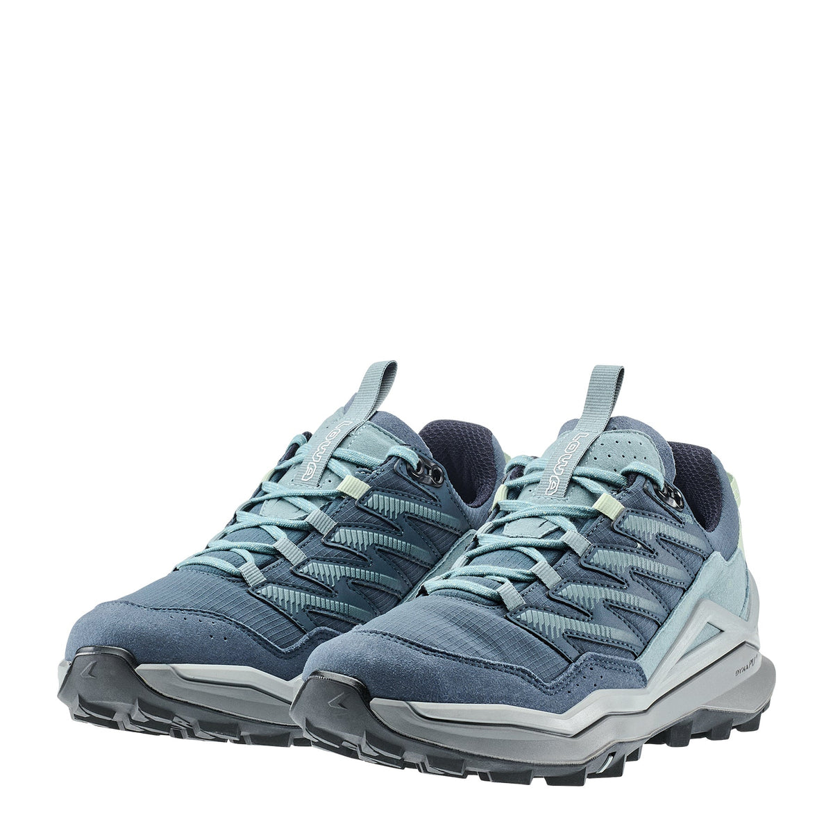 Women's LOWA MADDOX PRO GTX LO WS hiking shoe in SMOKE BLUE/SLATE BLUE with GORE-TEX waterproof protection for hiking. SKU 3216306663