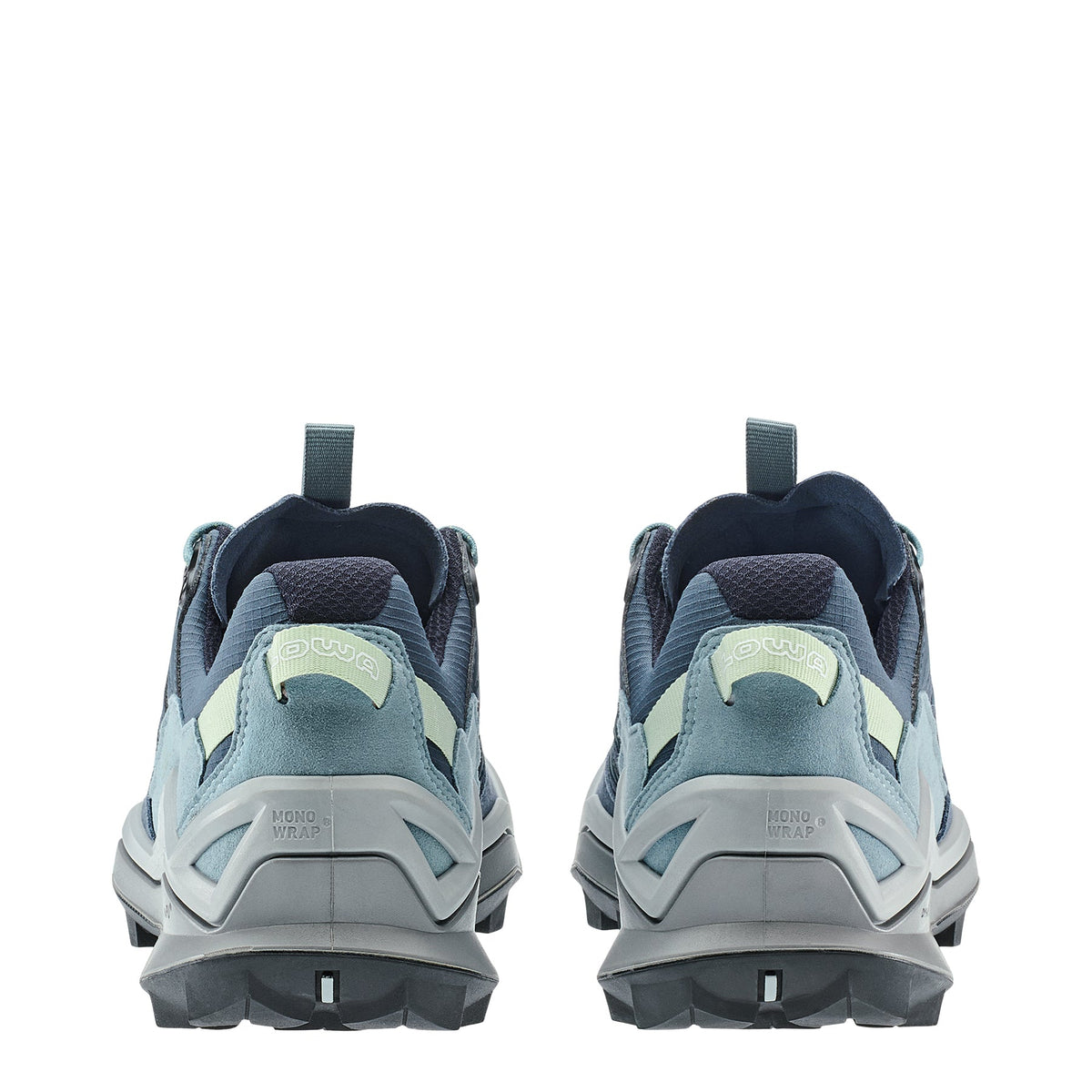 Women's LOWA MADDOX PRO GTX LO WS hiking shoe in SMOKE BLUE/SLATE BLUE with GORE-TEX waterproof protection for hiking. SKU 3216306663