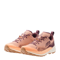 Women's LOWA AMPLUX 2 WS trail running shoe in BURGUNDY/CLAY for trail running. SKU 3216803708