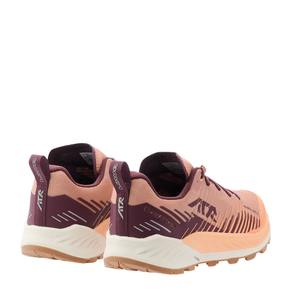 Women's LOWA AMPLUX 2 WS trail running shoe in BURGUNDY/CLAY for trail running. SKU 3216803708