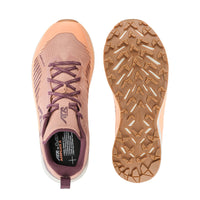 Women's LOWA AMPLUX 2 WS trail running shoe in BURGUNDY/CLAY for trail running. SKU 3216803708