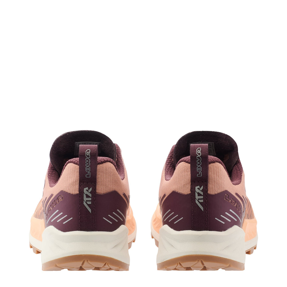 Women's LOWA AMPLUX 2 WS trail running shoe in BURGUNDY/CLAY for trail running. SKU 3216803708