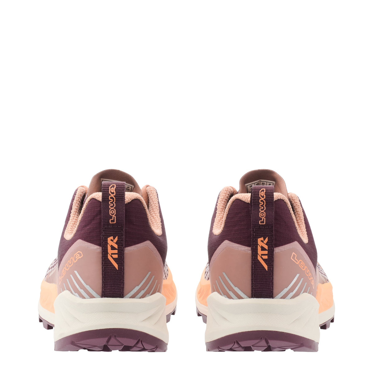 Women's LOWA AMPLUX 2 GTX WS trail running shoe in BURGUNDY/CLAY with GORE-TEX waterproof protection for trail running. SKU 3216853708