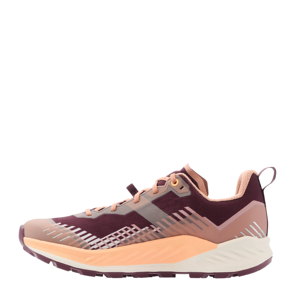 Women's LOWA AMPLUX 2 GTX WS trail running shoe in BURGUNDY/CLAY with GORE-TEX waterproof protection for trail running. SKU 3216853708