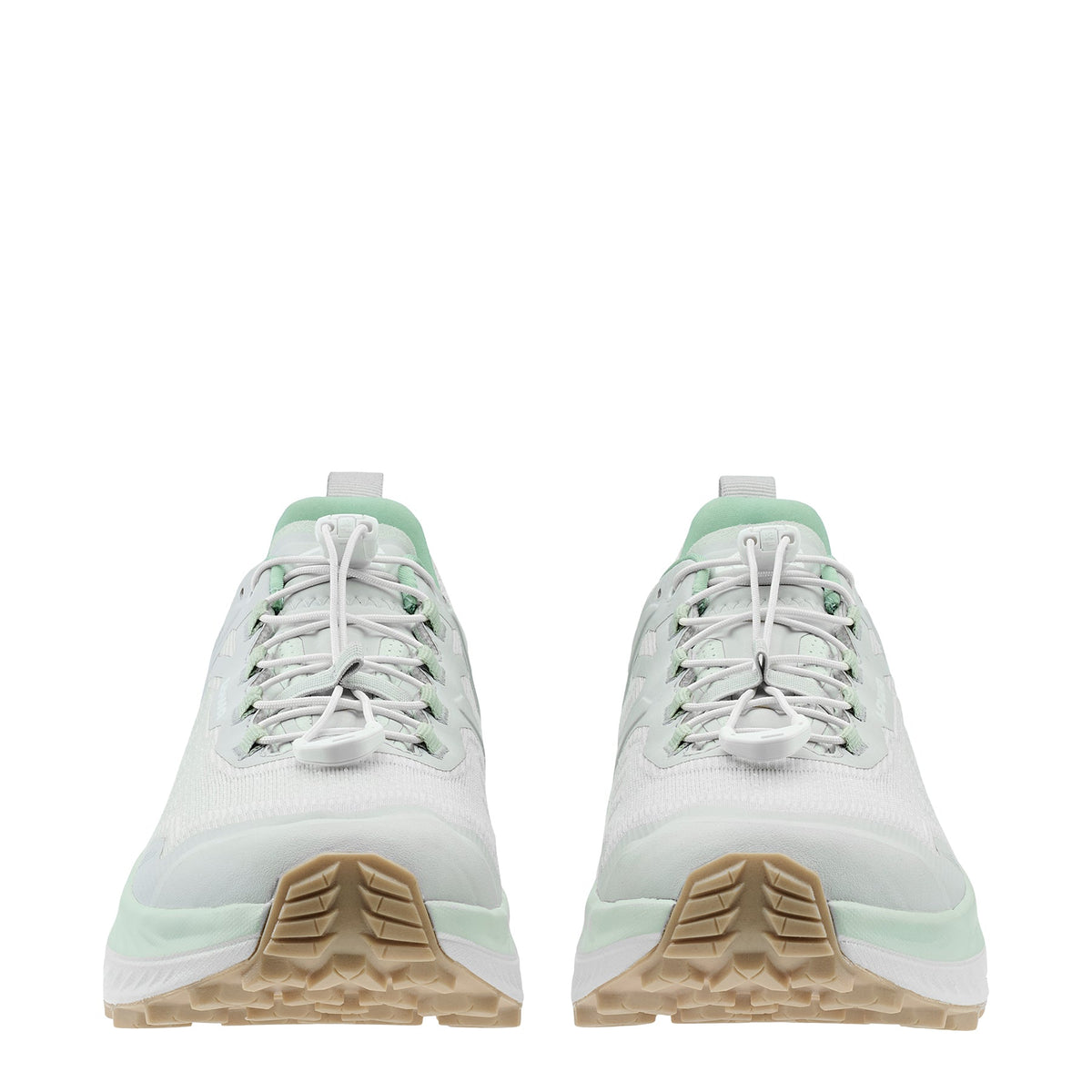 Women's LOWA FORTUX GTX WS trail running shoe in MILKY GREEN/WHITE with GORE-TEX waterproof protection for trail running and tactical and duty use. SKU 3218147201