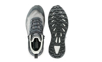 Women's LOWA FORTUX GTX QC WS trail running shoe in BLACK/WHITE with GORE-TEX waterproof protection for trail running and hiking. SKU 3218229990