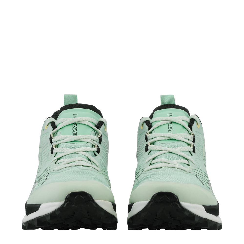 Women's LOWA MADRIX EVO WS trail running shoe in BLACK/JADE for trail running. SKU 3218299910