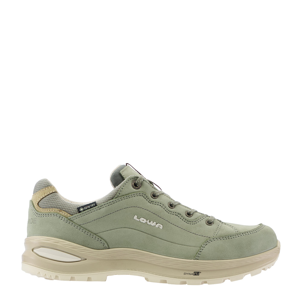 LOWA RENEGADE EVO GTX LO WS women's hiking shoe in sage, side profile
