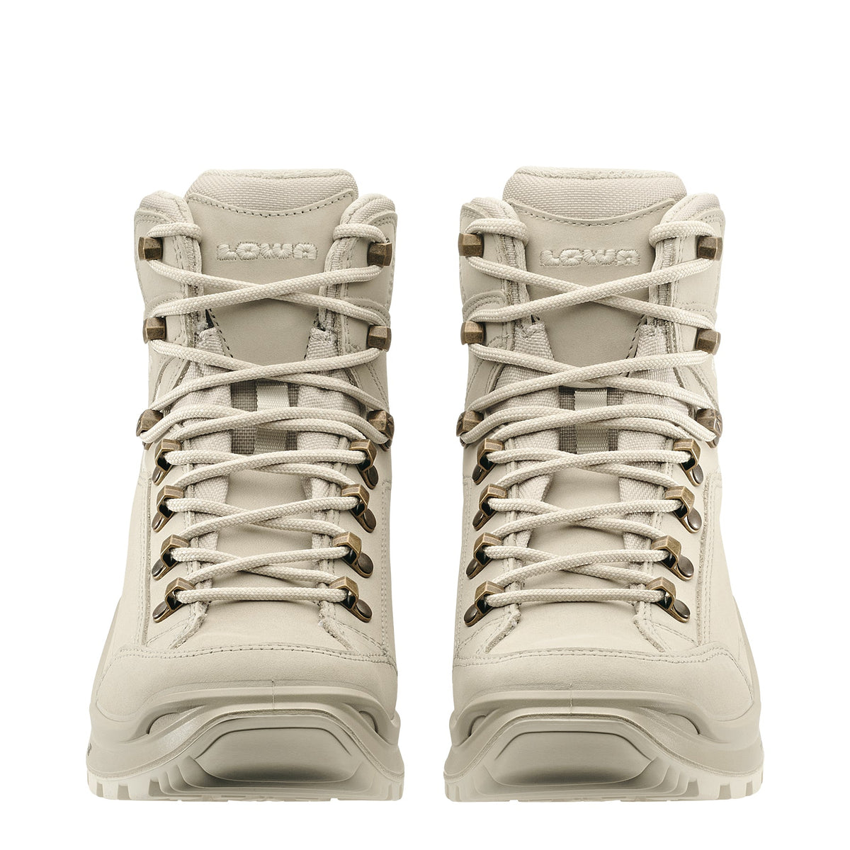 Women's LOWA RENEGADE EVO GTX MID WS hiking boot in CHAMPAGNE/PANNA with GORE-TEX waterproof protection for hiking and mountain use. SKU 3219164229