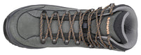 Women's LOWA RENEGADE EVO GTX MID WS hiking boot in GRAPHITE/APRICOT with GORE-TEX waterproof protection for hiking and mountain use. SKU 3219169675, 3219179675