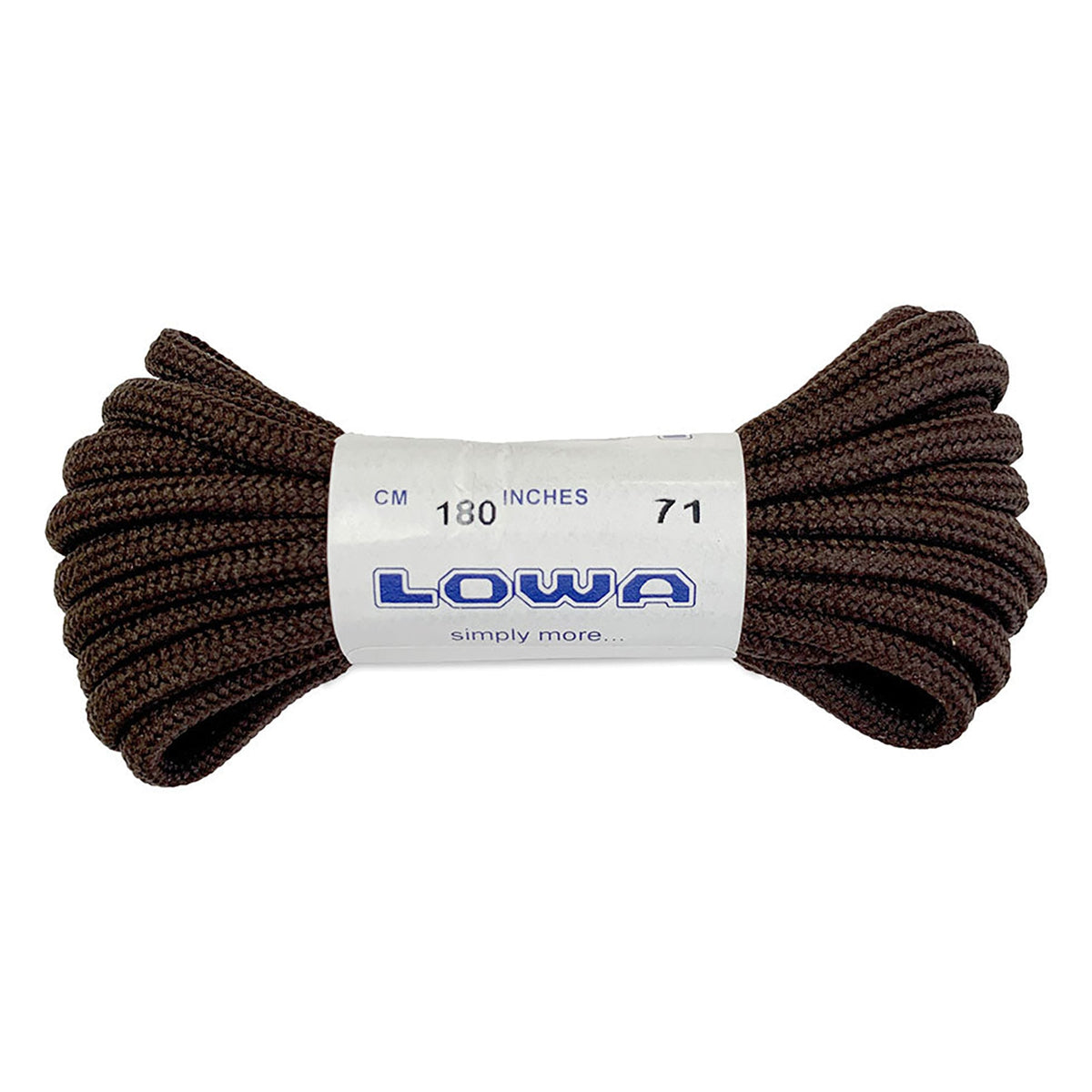 LOWA BOOT LACES in DARK BROWN. SKU 8305010493, 8305020493, 8305030493, 8305040493, 8305050493, 8305060493, 9305800493