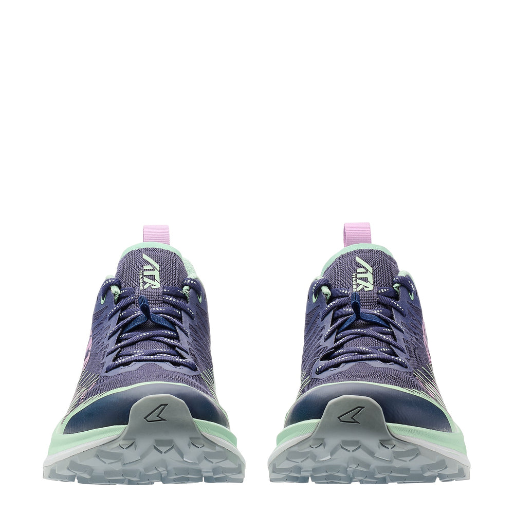 Women's LOWA AMPLUX 2 WS trail running shoe in PLUM/HEATHER for trail running. SKU 3216805539