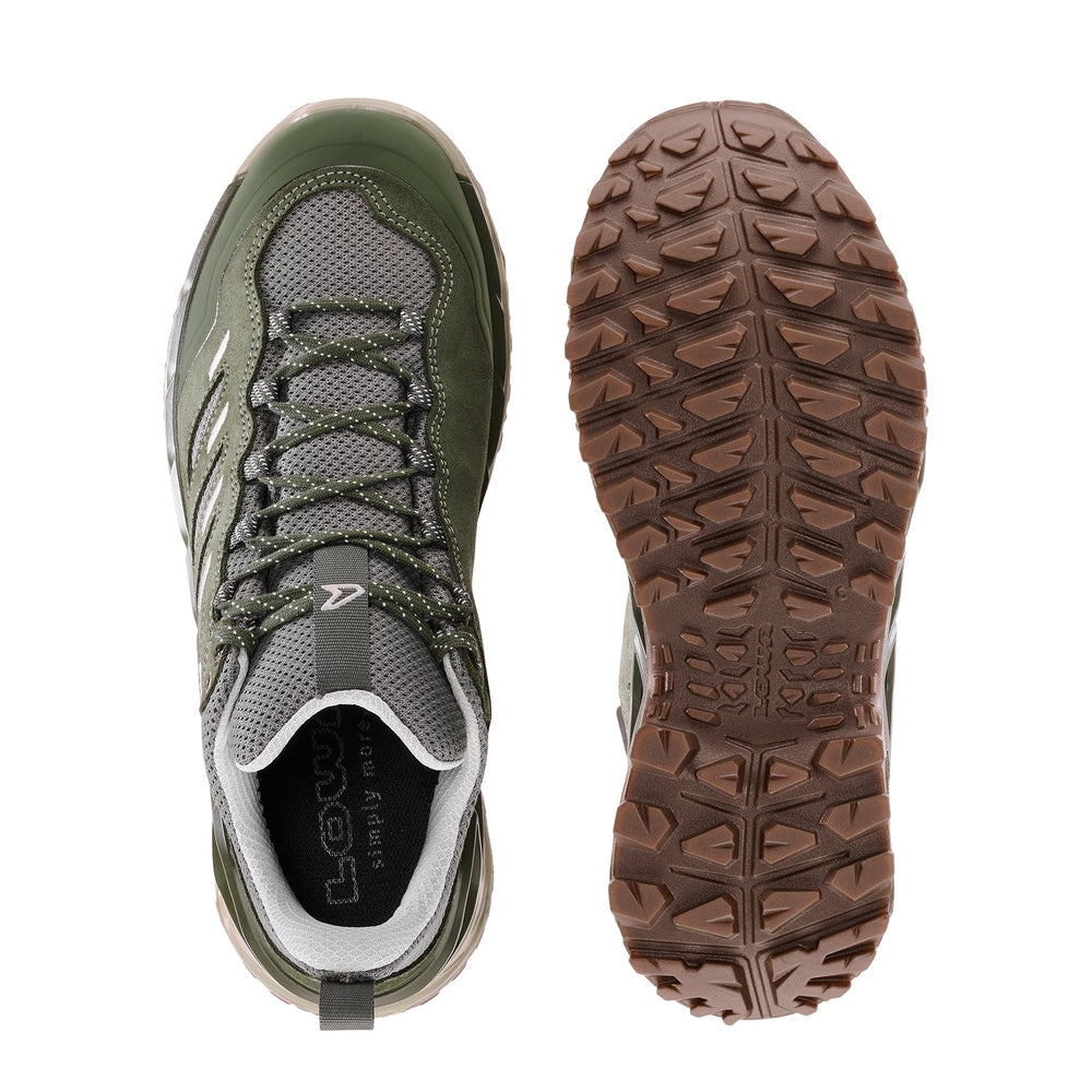 Women's LOWA INNOVO LO WS hiking shoe in OLIVE/SAGE for hiking. SKU 3215607835