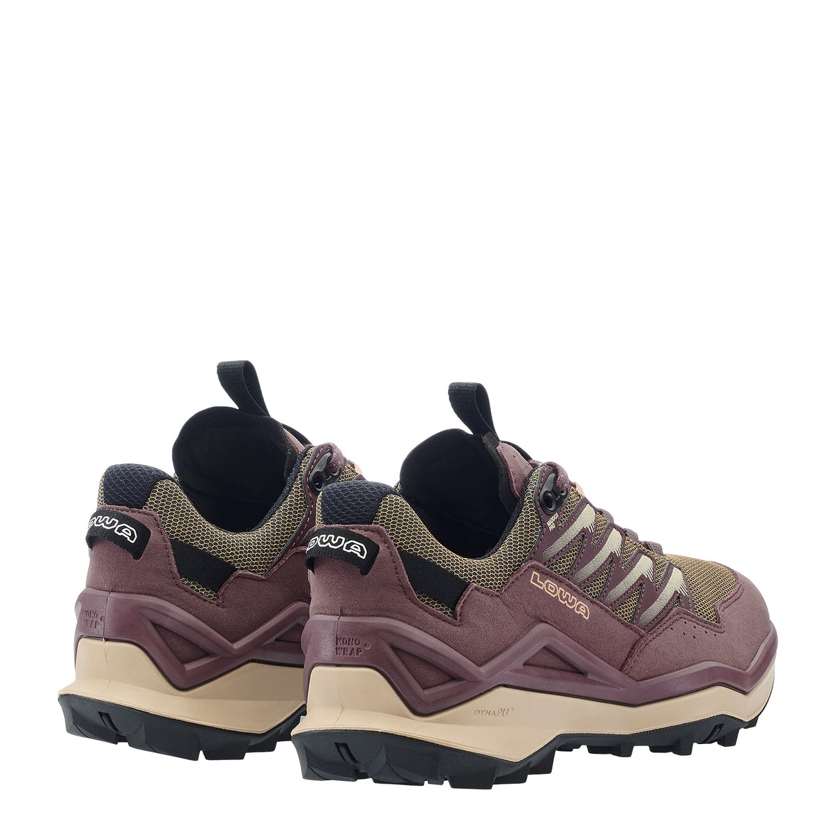Women's LOWA MADDOX PRO LO WS hiking shoe in BROWN ROSE/PEACH for hiking. SKU 3216405127