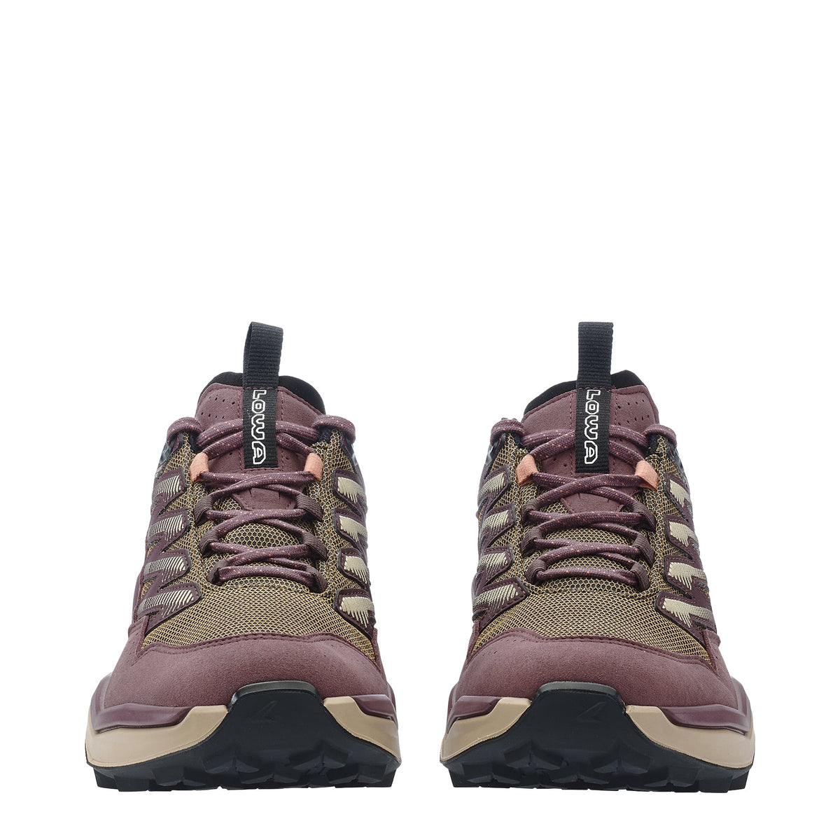 Women's LOWA MADDOX PRO LO WS hiking shoe in BROWN ROSE/PEACH for hiking. SKU 3216405127