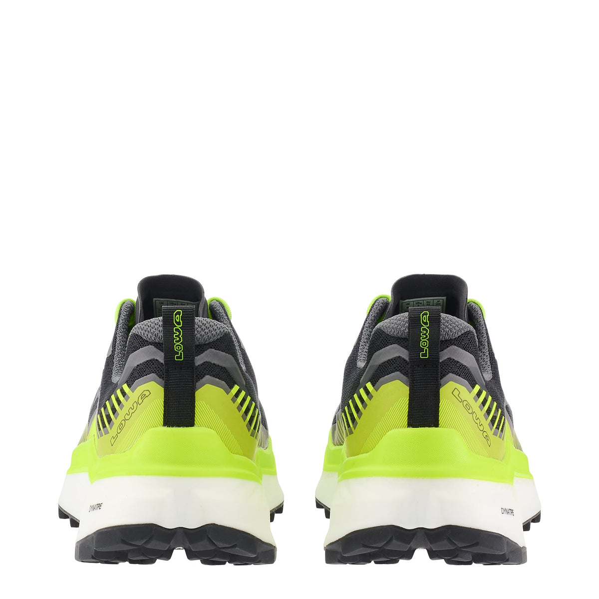 Men's LOWA SKYTERRA trail running shoe in BLACK/LIME for trail running. SKU 3118709903